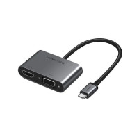 UGREEN Adapter Type-C M to HDMI+VGA Silver (50505)