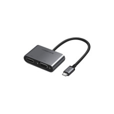 UGREEN Adapter Type-C M to HDMI+VGA Silver (50505)