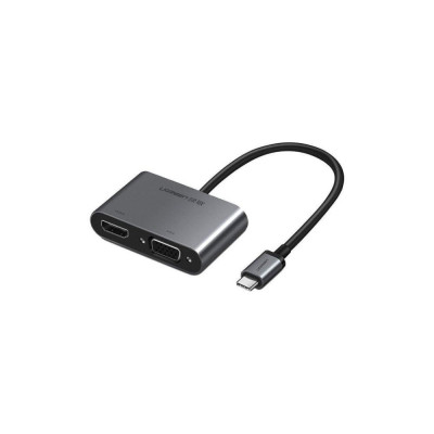 UGREEN Adapter Type-C M to HDMI+VGA Silver (50505)