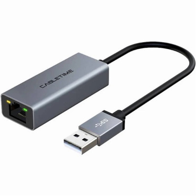 Cabletime USB 100Mbps Ethernet, 0.15m,Space Grey (CB52G)