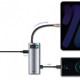 Baseus Metal Gleam Series 7-in-1 Multifunctional Type-C HUB Gray (WKWG020113)