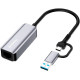ColorWay USB-A/USB-С 3.0 - RJ45 Gigabit Ethernet (CW-AD-CRG)