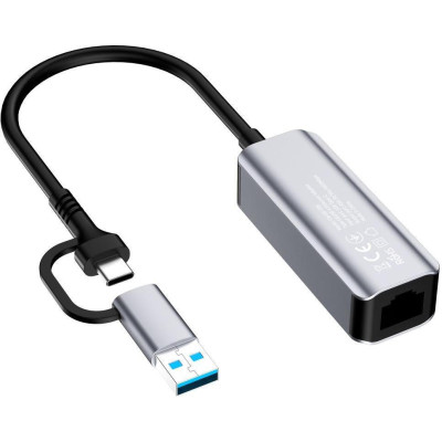 ColorWay USB-A/USB-С 3.0 - RJ45 Gigabit Ethernet (CW-AD-CRG)
