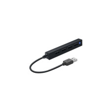 Speed-Link Snappy Slim USB Hub 4-Port Black (SL-140000-BK)
