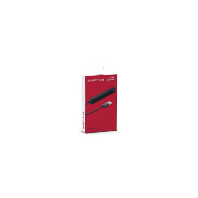Speed-Link Snappy Slim USB Hub 4-Port Black (SL-140000-BK)