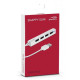 Speed-Link Snappy Slim USB Hub 4-Port White (SL-140000-WE)