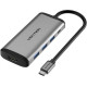 Vention Type-C to HDMI/USB3.0х3/PD 0.15m Gray (CNBHB)