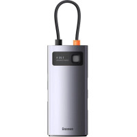 Baseus Metal Gleam Series 4-in-1 Multifunctional Type-C Hub Gray (WKWG070113)