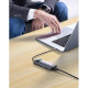 Baseus Metal Gleam Series 4-in-1 Multifunctional Type-C Hub Gray (WKWG070113)