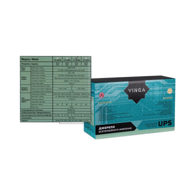 Vinga LED 800VA metal case with USB (VPE-800MU)