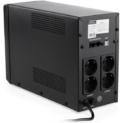 Vinga LCD 1200VA metal case with USB+RJ11 (VPC-1200MU)