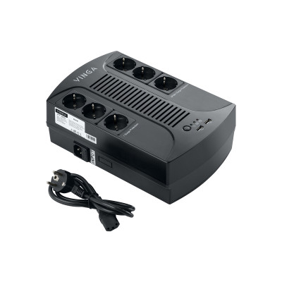 Vinga 800VA-PU, 2USB*5V /1A (VPP-800U)