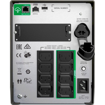 APC Smart-UPS 1000VA 230V LCD IEC w/SmartConnect (SMT1000IC)