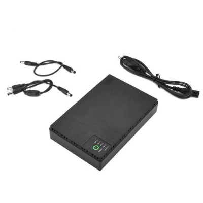 Yepo Mini Smart Portable UPS 10400 mAh (36WH) DC 5V/9V/12V (UA-102822_Black)