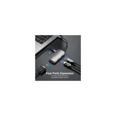 Vention 4-in-1 Docking Station Aluminum Alloy Type (TOAHB)
