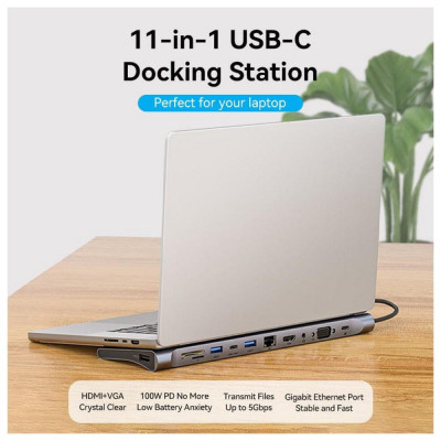 Vention USB 3.1 Type-C Universal Dock 11 in 1 (THTHC)