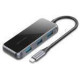 Vention 5 in 1 Type-C-USB-PD 4USB 3.0 0.15m Black (TFDHB)