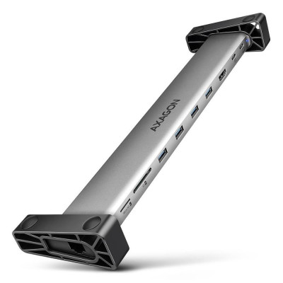 AXAGON 9-in-1 Longer USB-C 5Gbps Grey (HMC-10HLS)