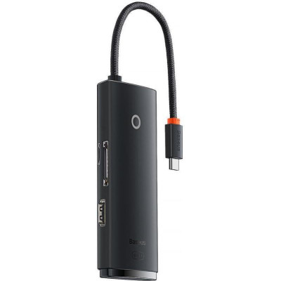 Baseus Lite Series 6-Port USB-A HUB Black (WKQX050001)