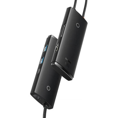 Baseus Lite Series 6-Port USB-A HUB Black (WKQX050001)