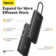 Baseus Lite Series 6-Port USB-A HUB Black (WKQX050001)