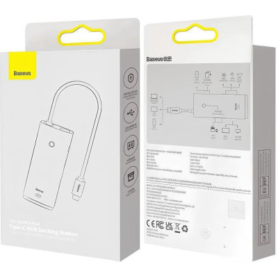 Baseus Lite Series 6-Port USB-A HUB Black (WKQX050001)