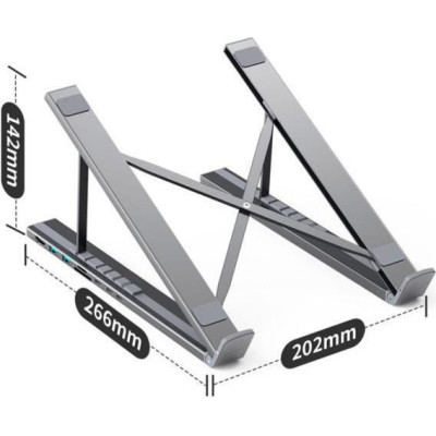 Choetech USB-C 7-in-1 Docking Station Silver (HUB-M48-GY)