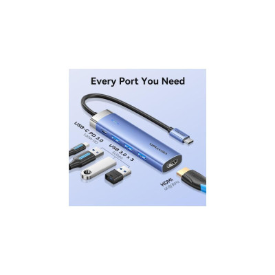 Vention 5-in-1 USB-C to HDMI/USB3.0x3/PD (TGESB)