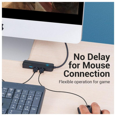 Vention Hub USB 3.1 Type-C Multi-Function 5 in 1 Black (TGPBB)