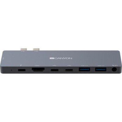 Canyon Docking Station with 8 port, 1*Type C PD100W+2*Type-C (CNS-TDS08DG)