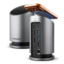 AXAGON 9-in-1 Wireless Charging Hub Grey (HMC-WL9)