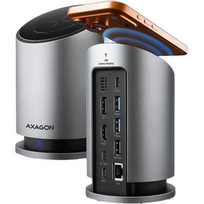 AXAGON 9-in-1 Wireless Charging Hub Grey (HMC-WL9)