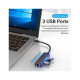 Vention Hub USB 3.1 Type-C 3-Port 0.15m Black (TGOBB)