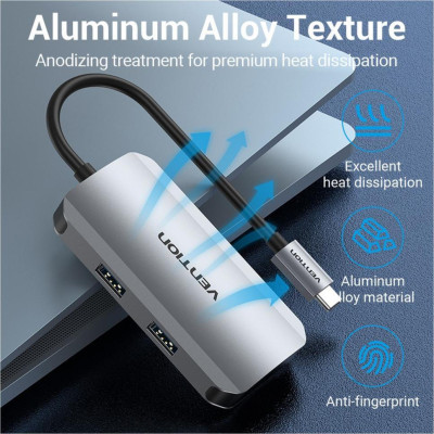 Vention Hub 5-in-1 USB 3.1 Type-C (TNBHB)