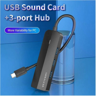 Vention Hub USB 3.1 Type-C Black (TGQBB)