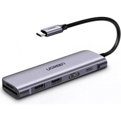 UGREEN 6-in-1 USB-C PD Adapter with 4K HDMI (70411)