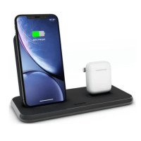 Zens Stand + Dock Aluminium Wireless Charger 10W Black (ZEDC06B/00)