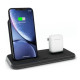Zens Stand + Dock Aluminium Wireless Charger 10W Black (ZEDC06B/00)