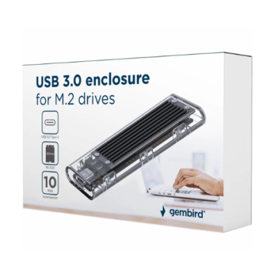 Gembird EE2280-U3C-02 USB-C black ((EE2280-U3C-02))