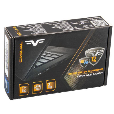 Frime M.2 NGFF Metal USB 3.1 Type-C Black (FHE210.M2U31)