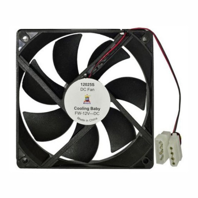 Cooling Baby Mirror Fan Black 2 120mm