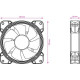 2E GAMING AIR COOL (2E-ACF120B)