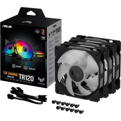 ASUS TUF Gaming TR120 FAN ARGB Black 3-Pack (90DA0090-B09020)