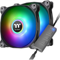 ThermalTake Pure Duo 14 ARGB Sync Radiator Fan 2 Pack Fan (CL-F116-PL14SW-A)