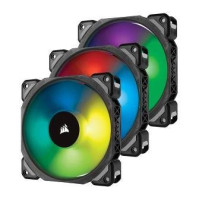 Corsair ML120 PRO RGB LED PWM Premium Magnetic Levitation 3 Fan Pack with Lighting Node PRO (CO-9050076-WW)