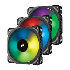 Corsair ML120 PRO RGB LED PWM Premium Magnetic Levitation 3 Fan Pack with Lighting Node PRO (CO-9050076-WW)