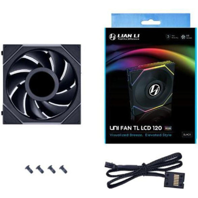 Lian Li Uni Fan TL LCD 120 Black (G99.12TLLCD1B.00)