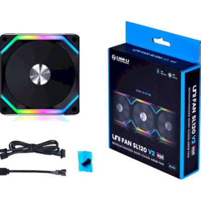 Lian Li Uni Fan SL V2, 120mm, Single, Black (G99.12SLV21B.00)