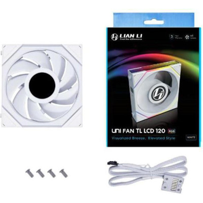 Lian Li Uni Fan TL LCD 120 White (G99.12TLLCD1W.00)