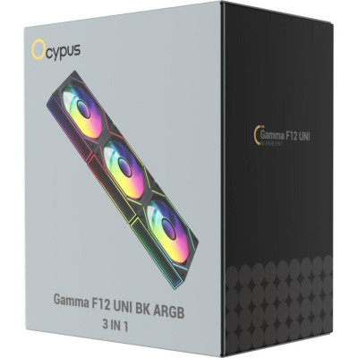 Ocypus GAMMA F12 UNI ARGB 3 in 1 BK (GAMMA-F12-BK3AM00U-GL)